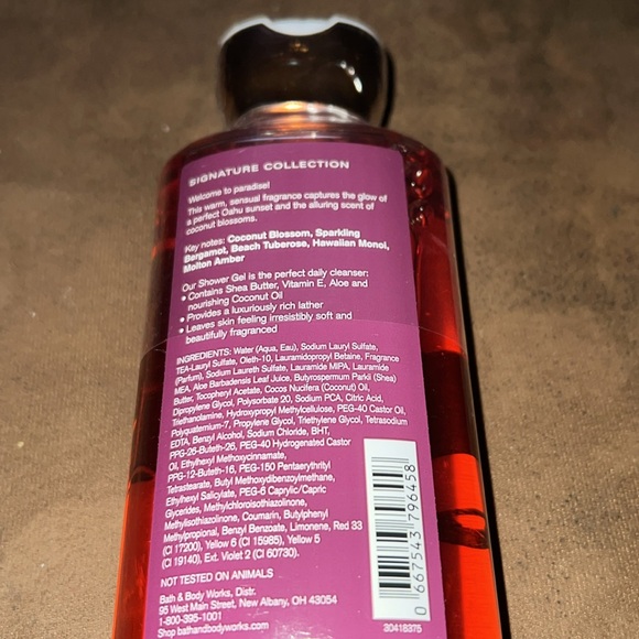 Bath & Body Works Oahu Coconut Sunset Shower Gel - Picture 2 of 4